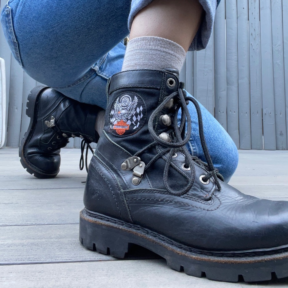 Harley Davidson Vintage Steel Toe Boots size 8.5